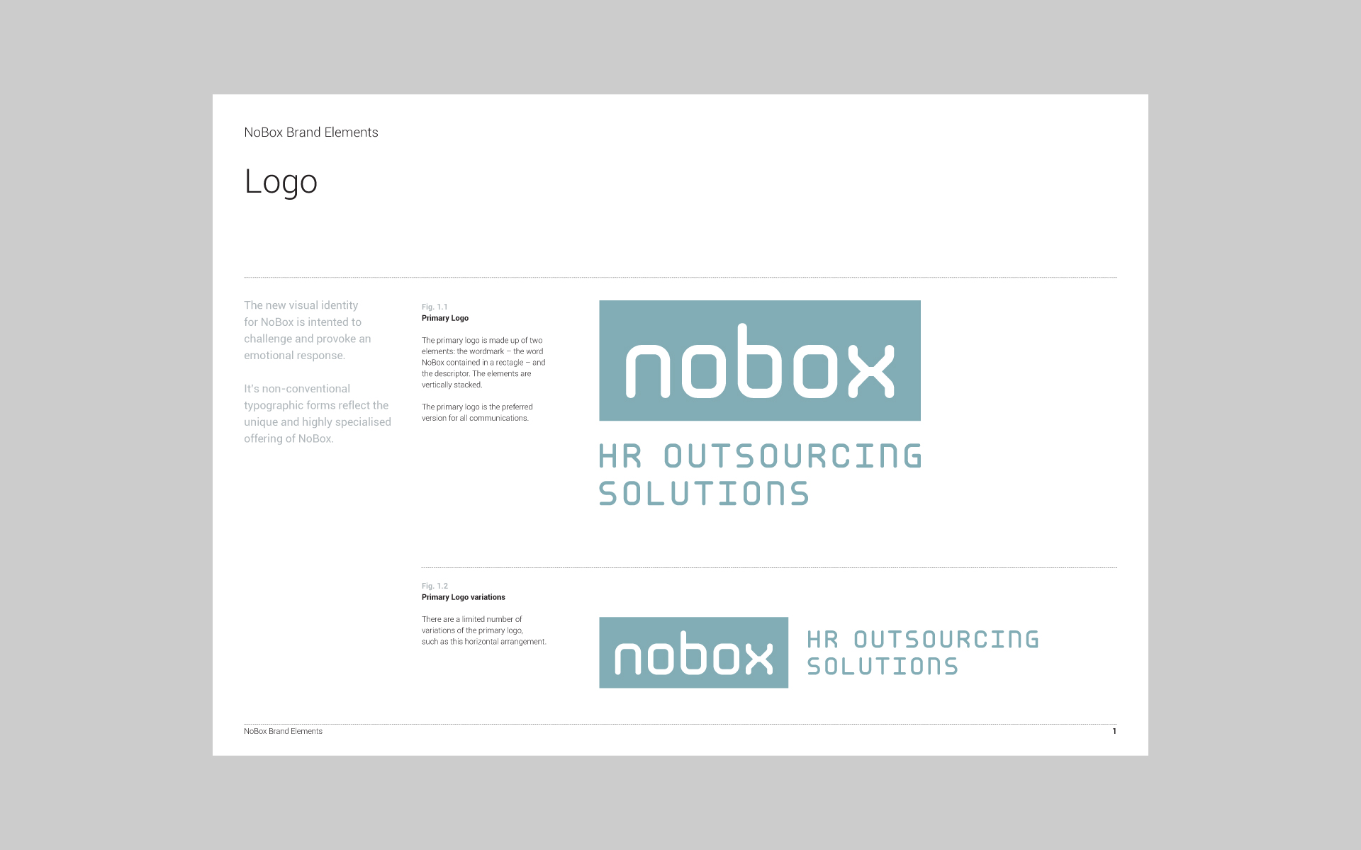 Nobox HR Outsourcing Solutions brand guide 1