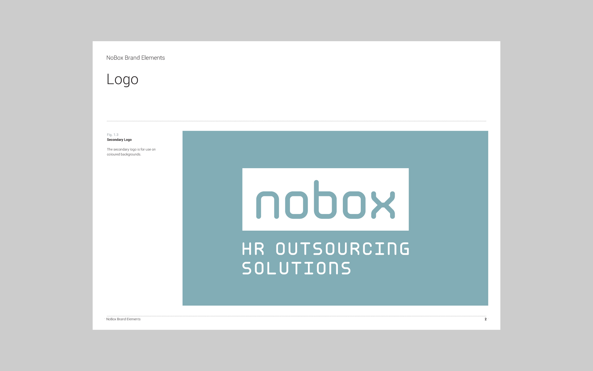 Nobox HR Outsourcing Solutions brand guide 2