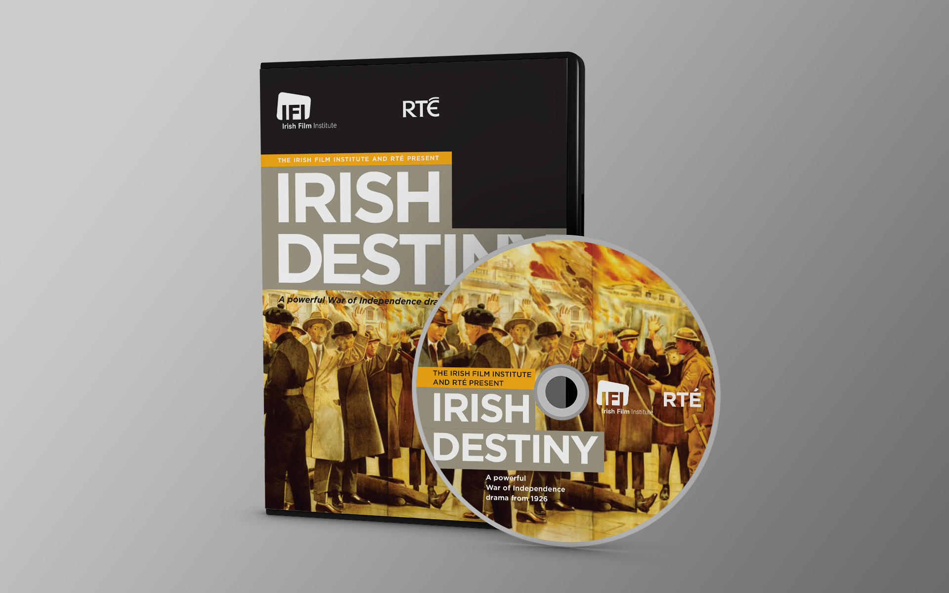 IFI Irish Film Archive Irish Destiny DVD package design