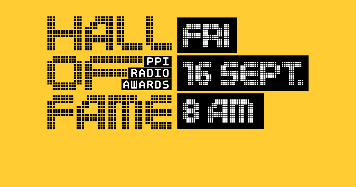 PPI Radio Awards social media design