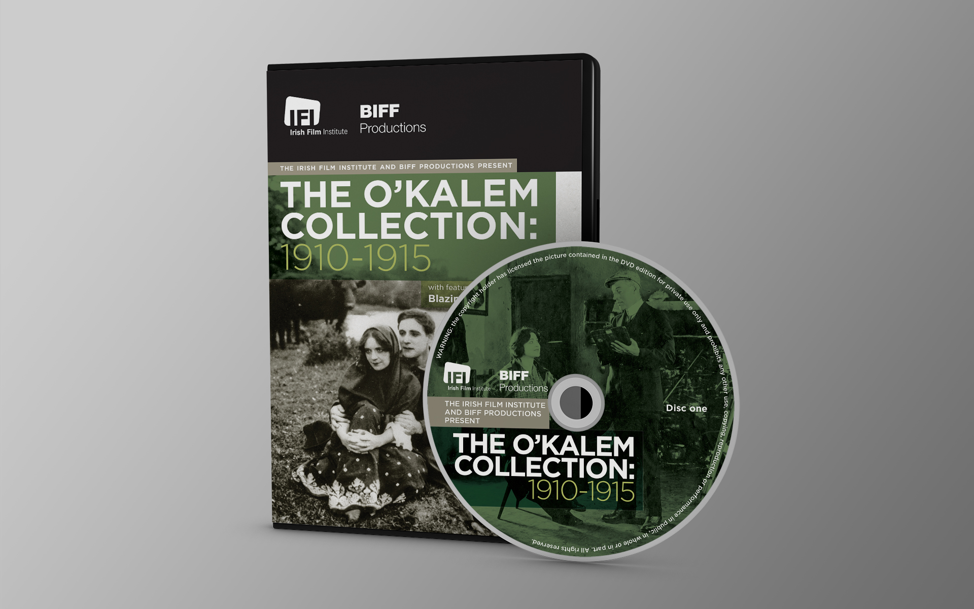 IFI Irish Film Archive O’Kalem Collection DVD package design