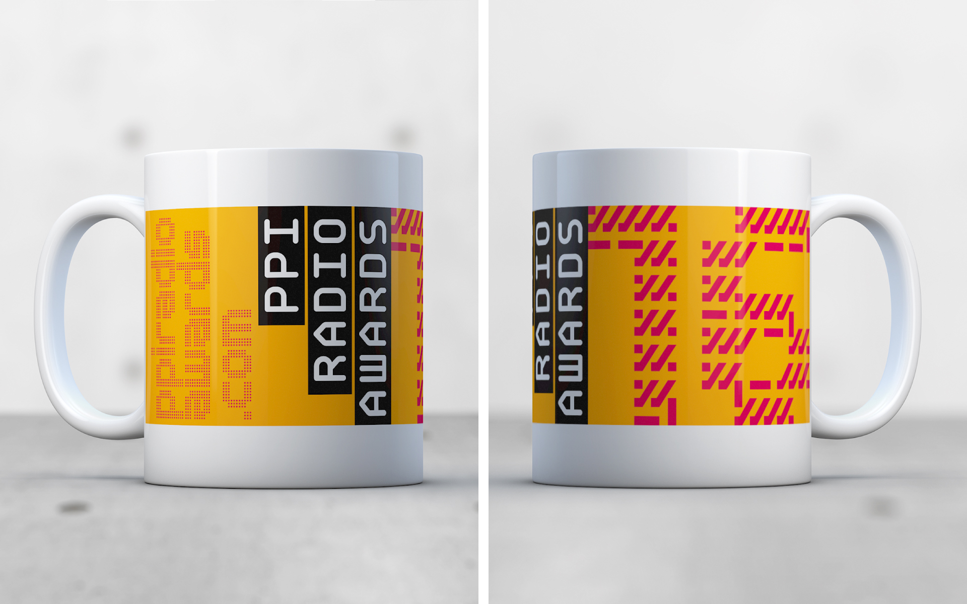 PPI Radio Awards mug design