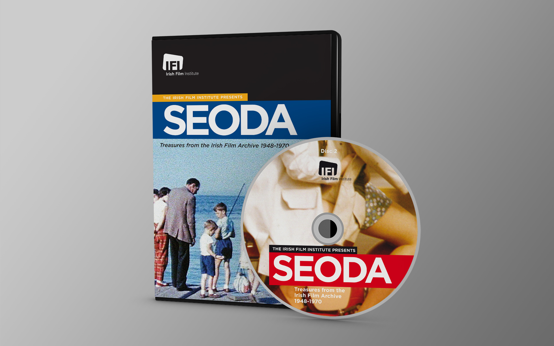 IFI Irish Film Archive Seoda DVD package design