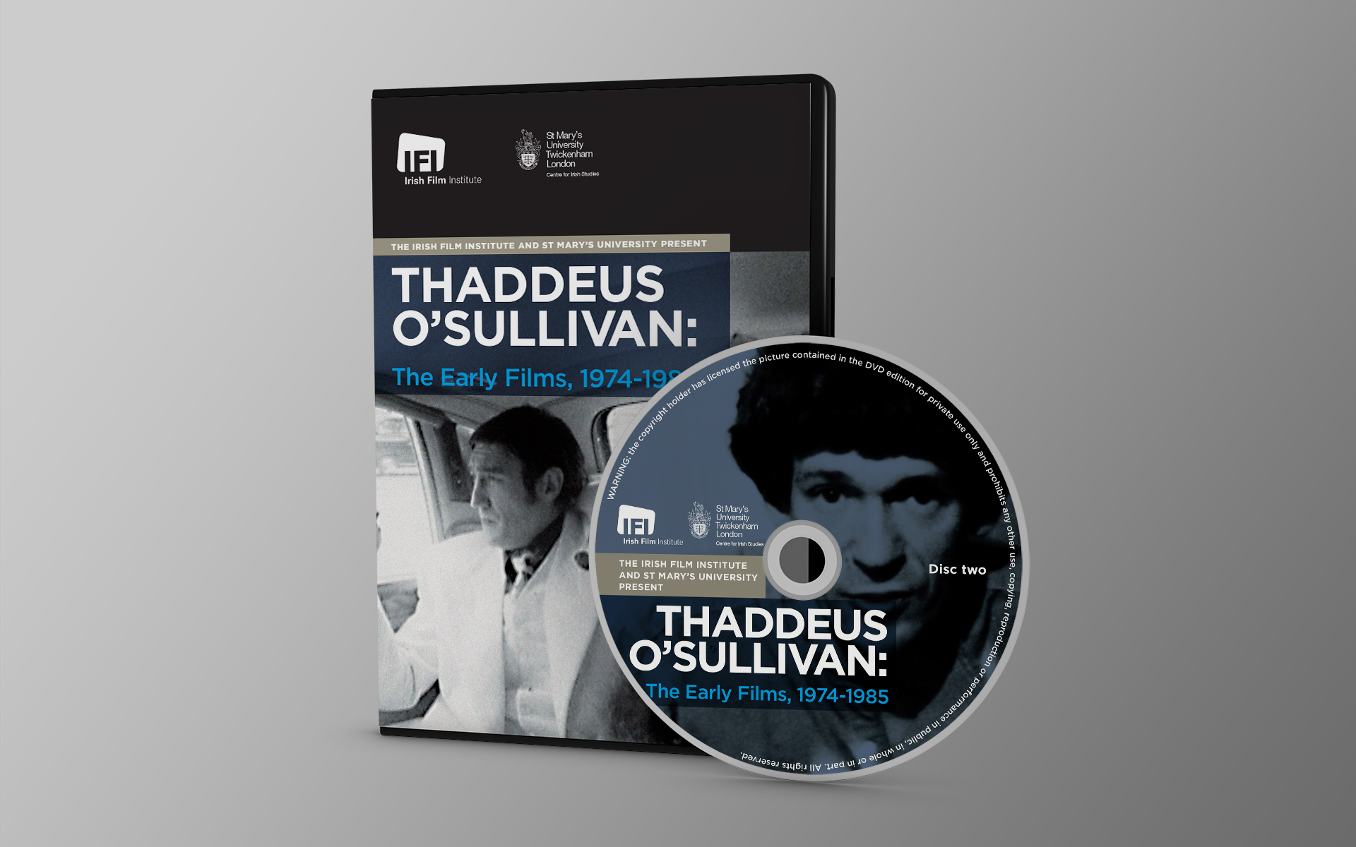 IFI Irish Film Archive Thaddeus O’Sullivan DVD package design